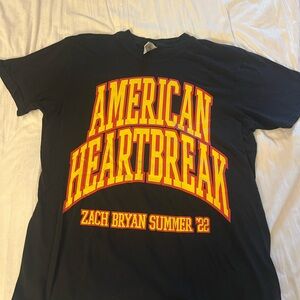 Zach Bryan American Heartbreak Tour Black T-Shirt